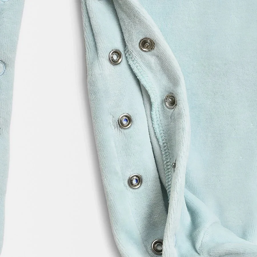 Peanuts™ Knitted Sky Blue Baby Sleep Suit - Image 15