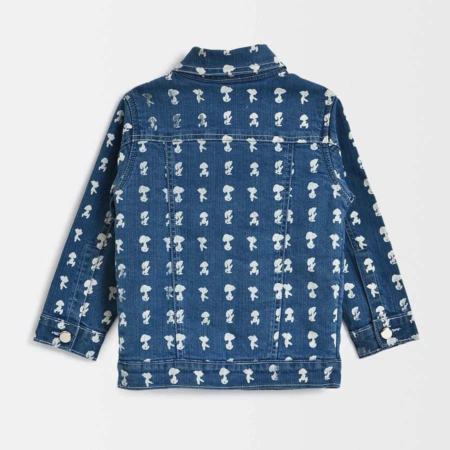 Peanuts™ Light Blue Baby Denim Jacket - Image 3