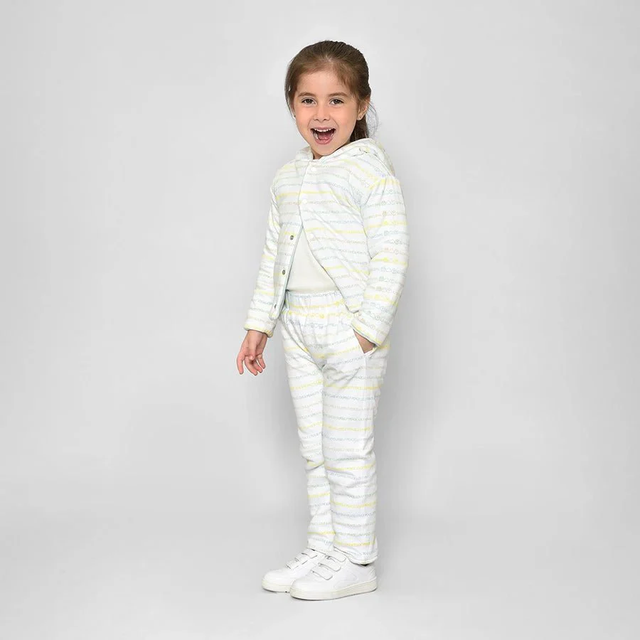 Peanuts™ Printed White Reversible Baby Hooded Jacket - Image 12