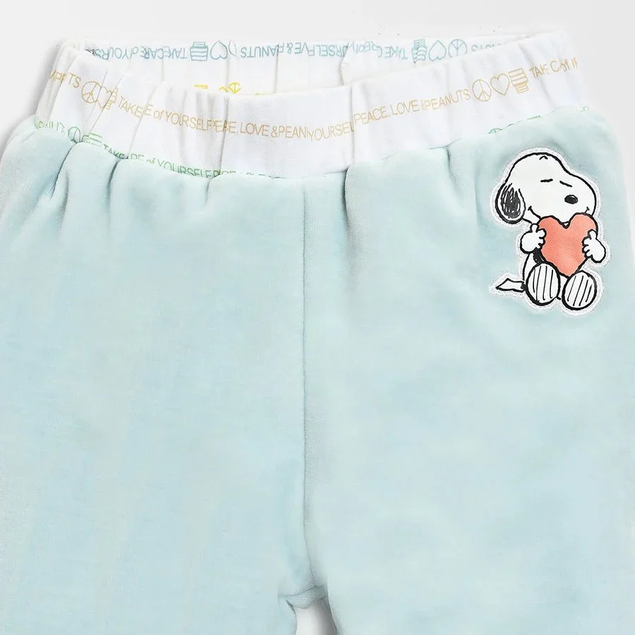 Peanuts™ Printed White Reversible Infant Pajamas - Image 8