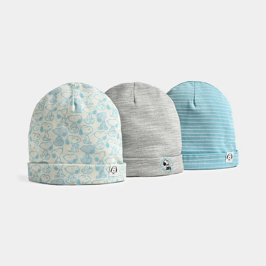 Peanuts™ Snoopy Play Time Baby Cap Set Pack of 3 - Image 2