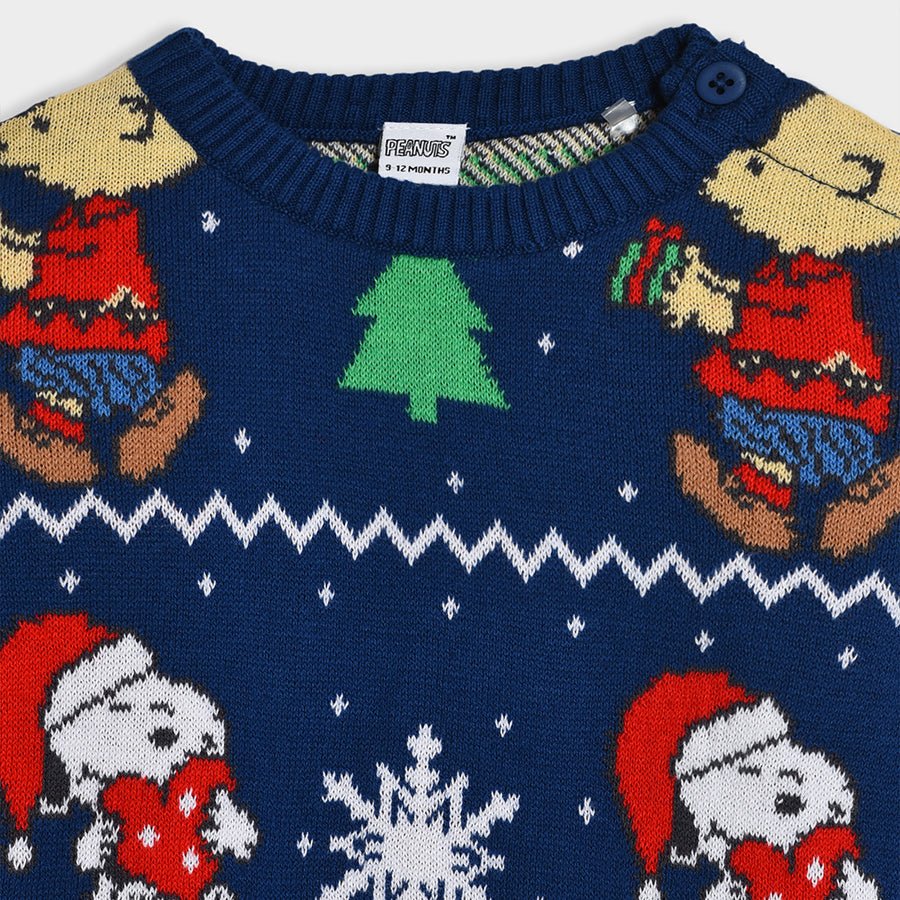 Peanuts Snoopy Printed X-Mas Sweater & Pajama Set - Image 4