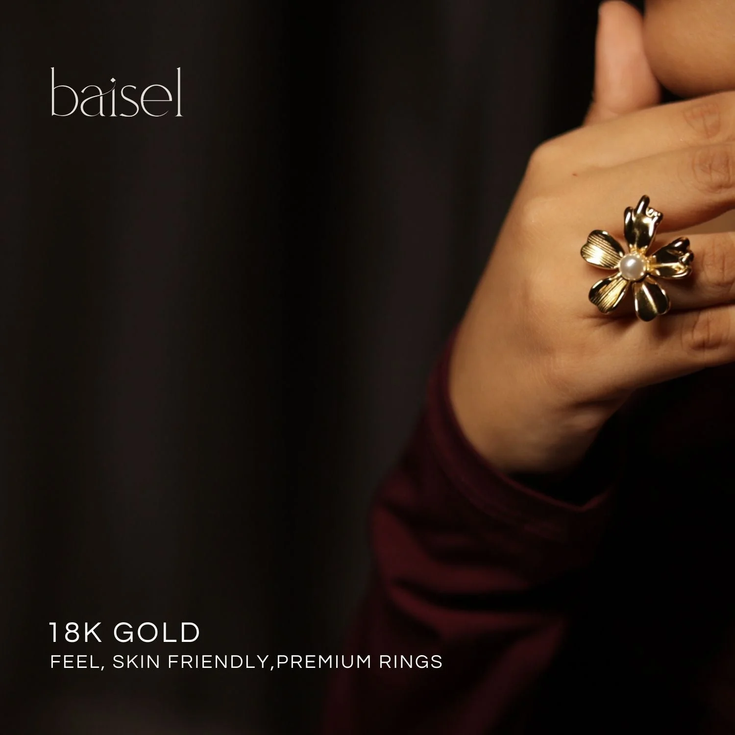 Pearl Bloom Finger Ring - Image 4