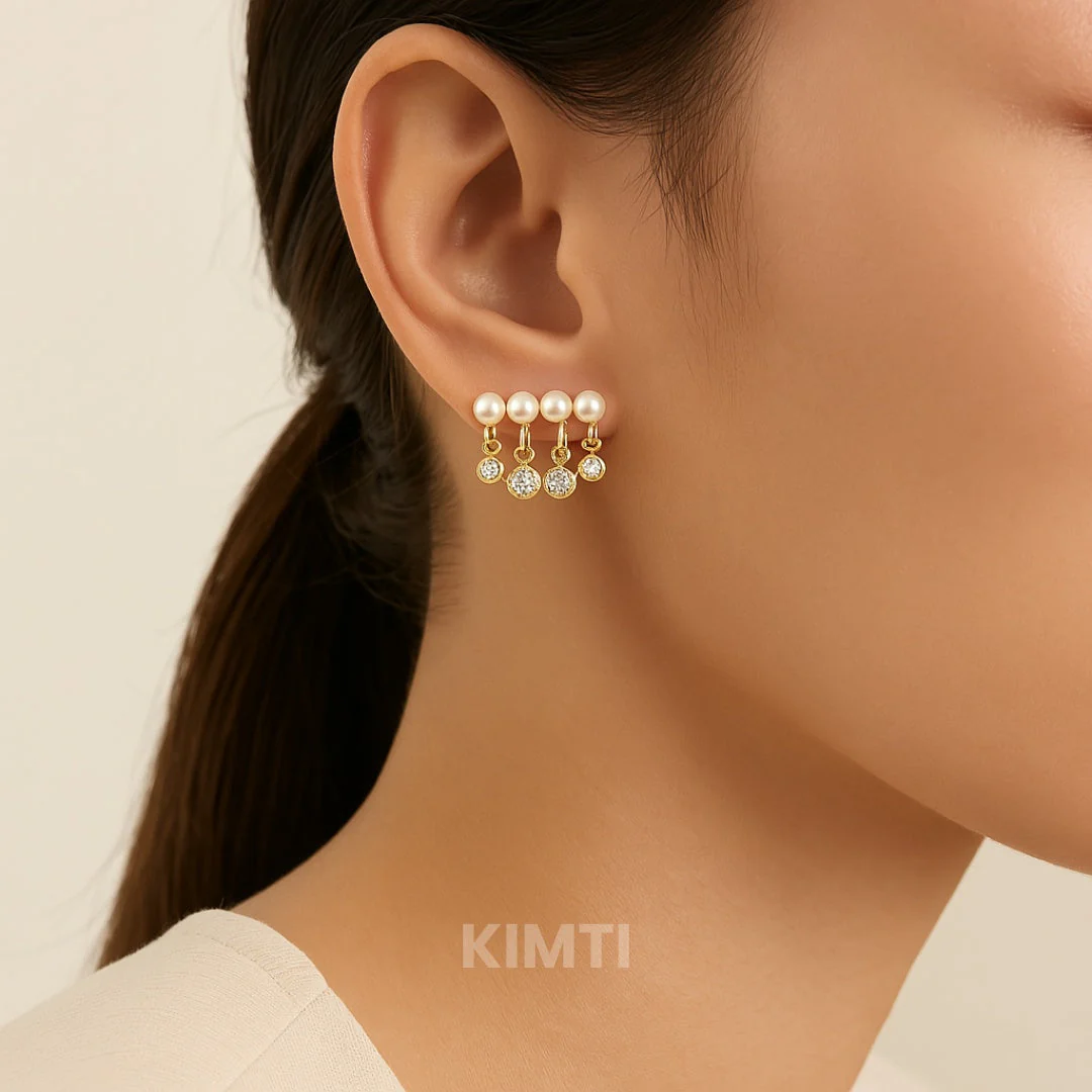 Pearl Stud Earring - Image 2