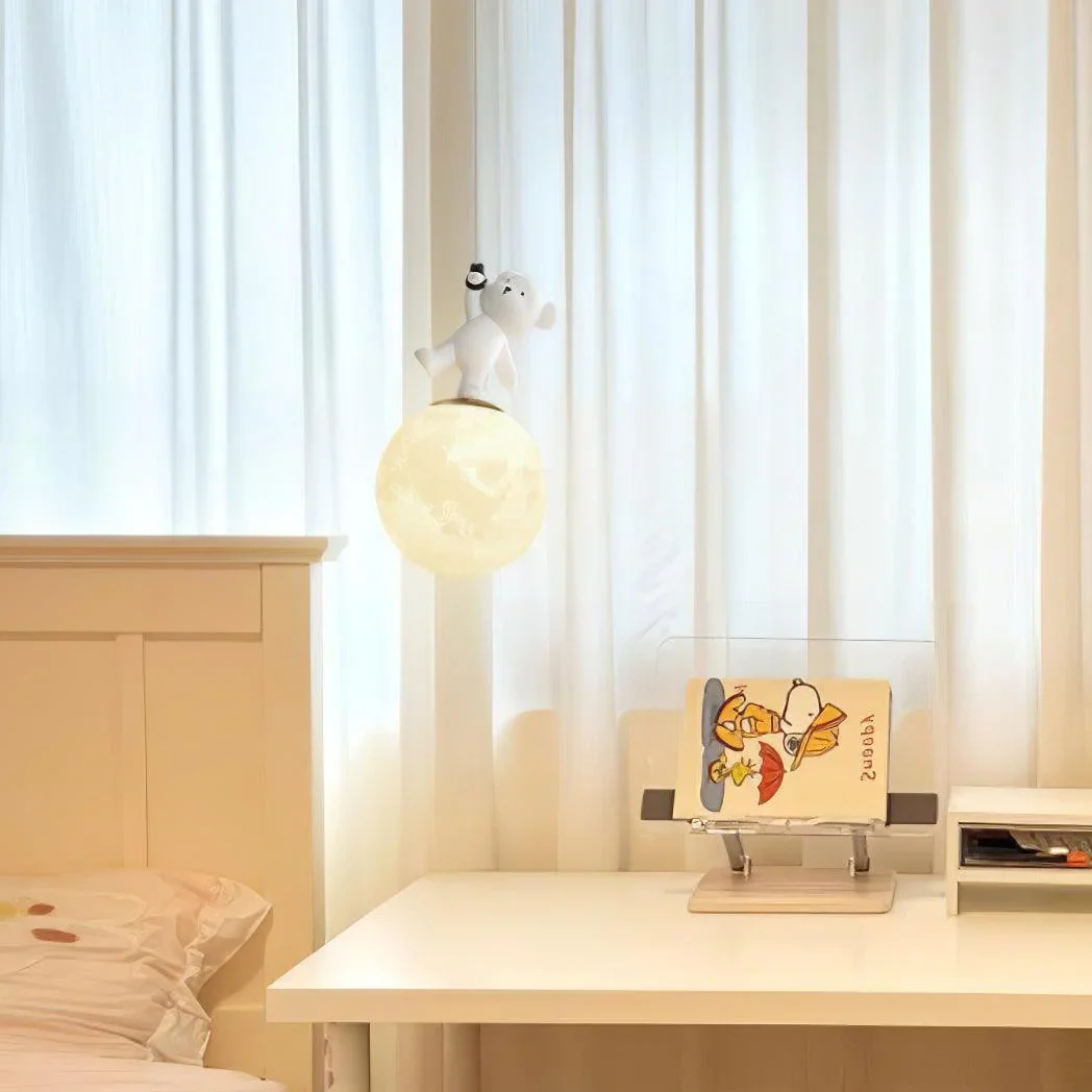Pendant Kids Room Light with Glowing Light Cartoon Wall Light, - Image 6