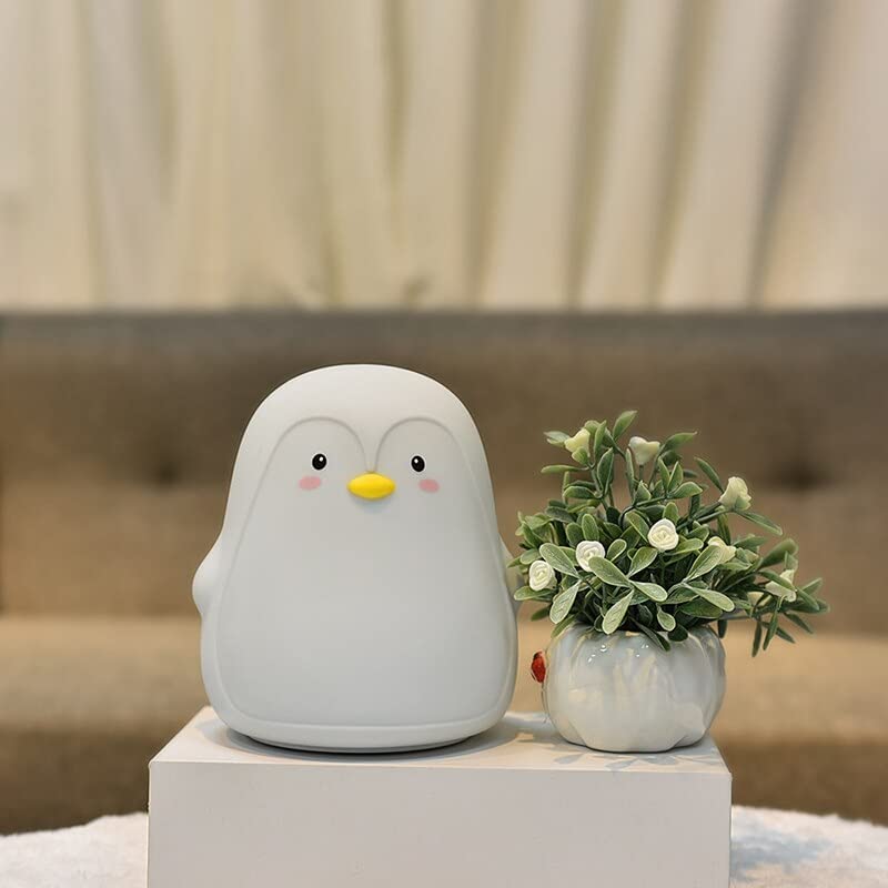 PengiGlow: Adorable Penguin Silicone Night Lamp with Rechargeable LED for Cozy Bedroom Ambience & Gifting - Image 8