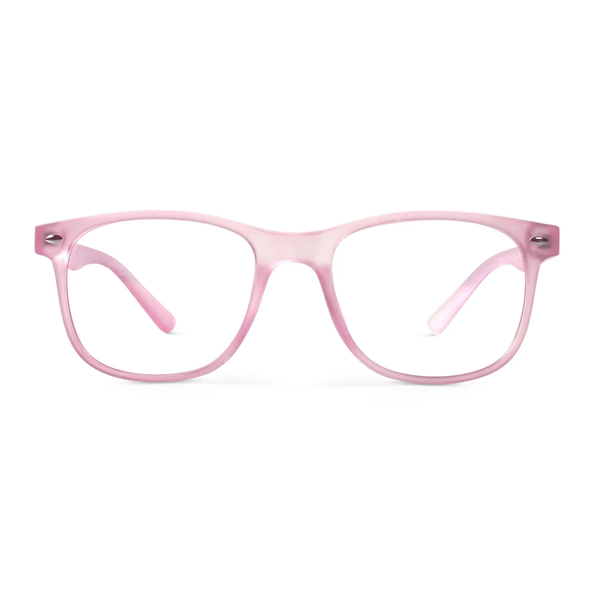 Peony Pink Wayfarer Blue Screen Glasses - Image 4