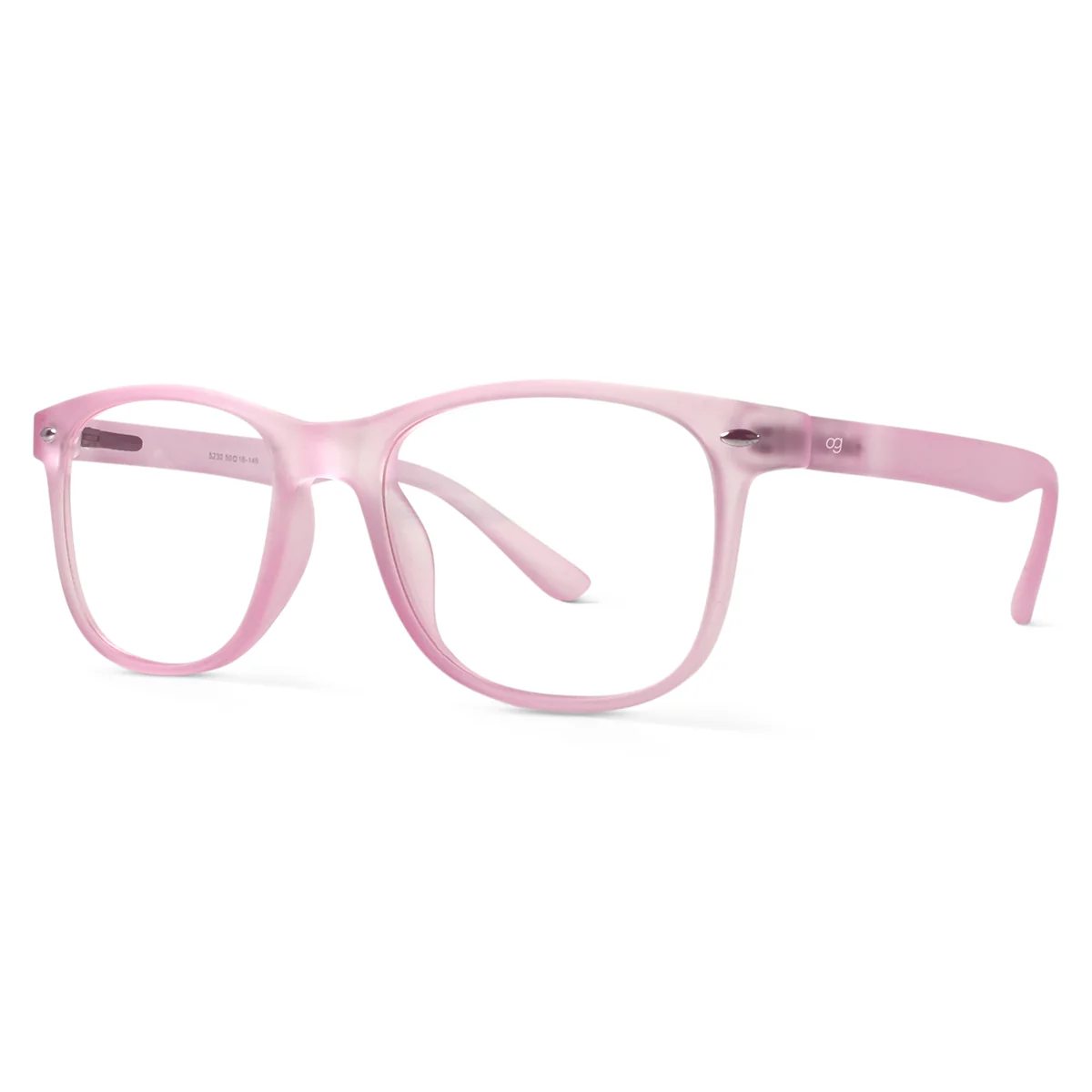 Peony Pink Wayfarer Blue Screen Glasses - Image 5