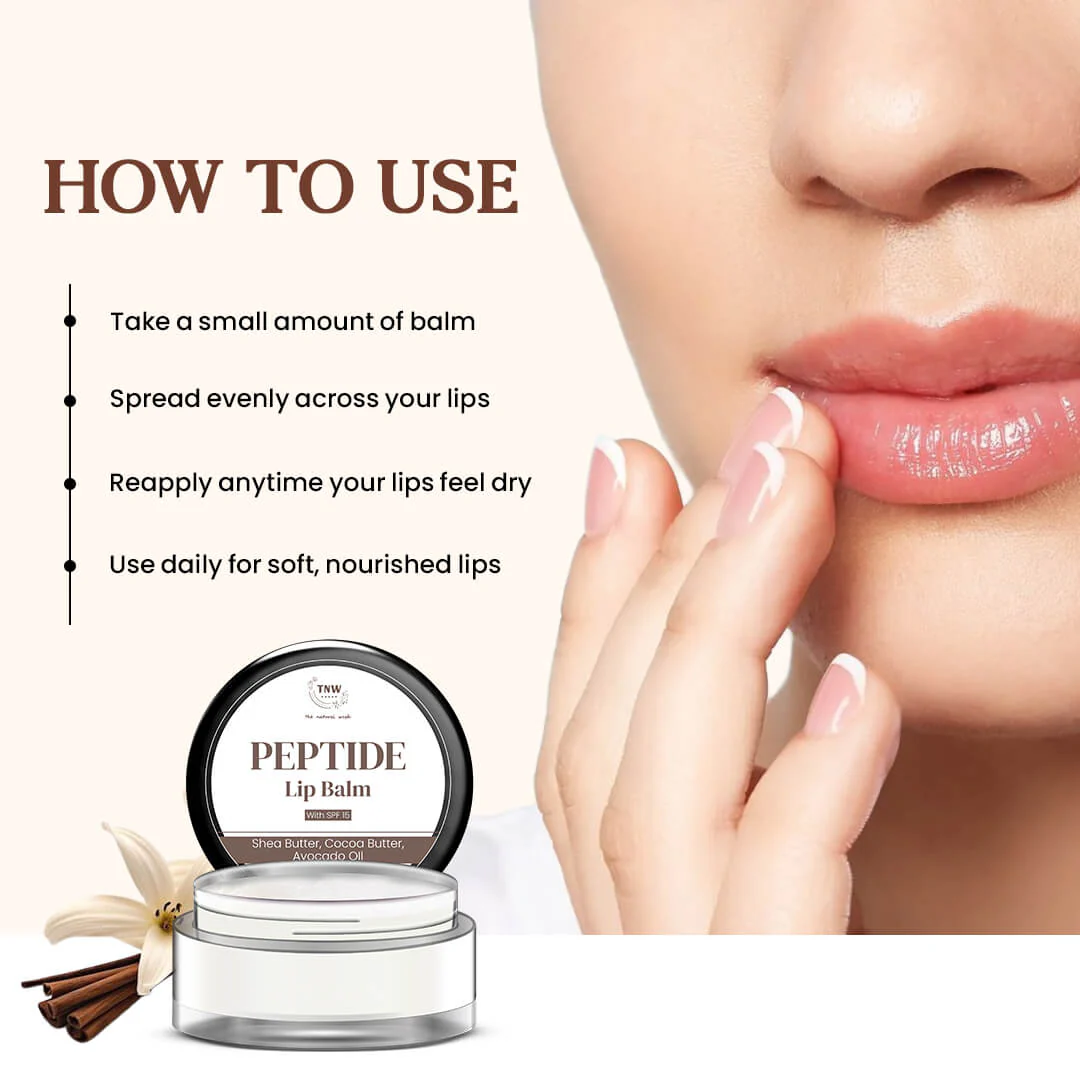 Peptide Lip Balm Vanilla | Hydrates & Protects Lips - Image 7