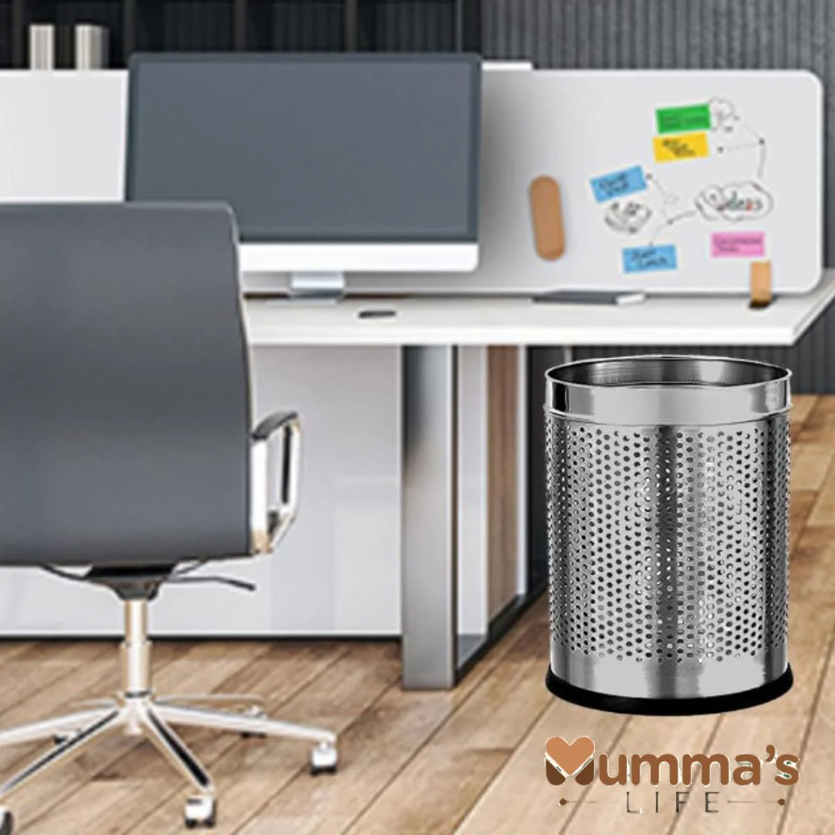 Perforated Stainless Steel Dustbin - Image 5