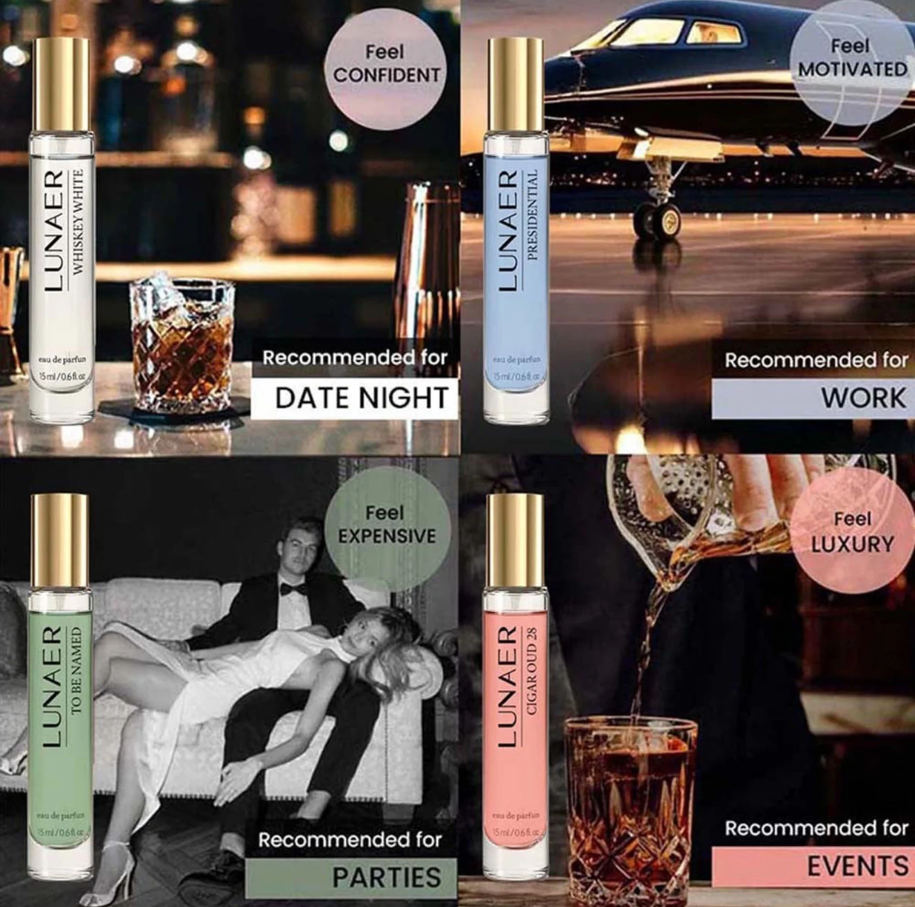 Perfume Gift Set For Men - 4 x 15ml - Image 2