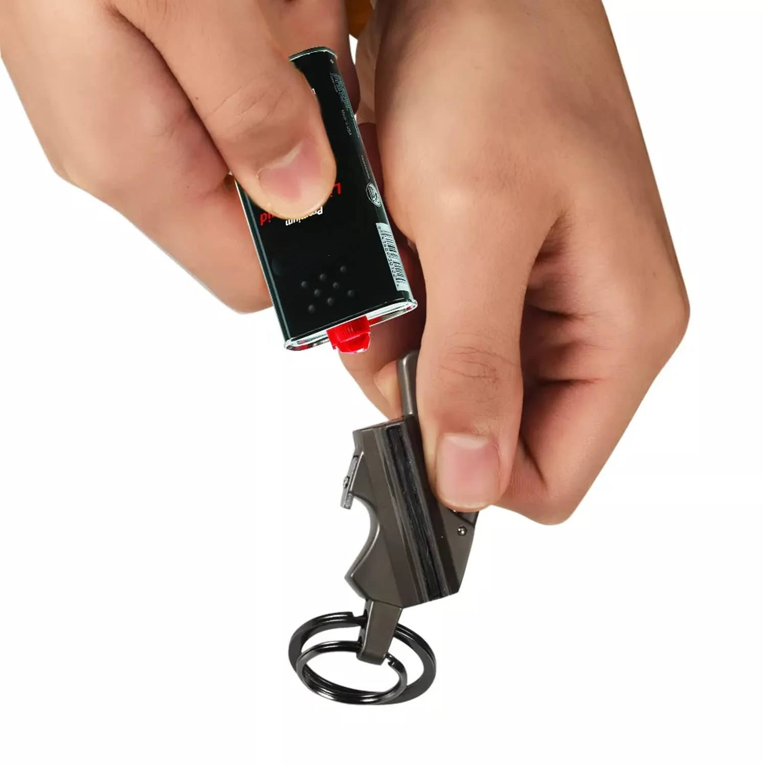 Permanent Flint Lighter Match Fire Starter Keychain Bottle Opener Camping Tool - Image 9