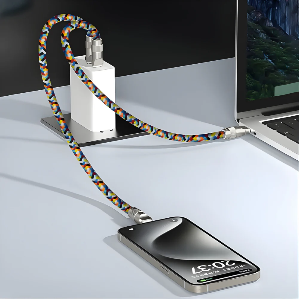 Phone Lanyard Charm With 60W Fast Charging USB C Cable - Loop - Image 2