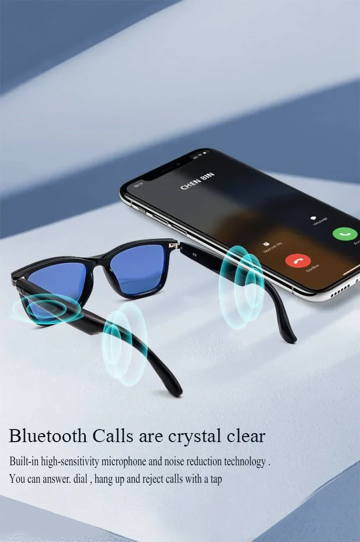 Photo Chromatic Black Smart Eyeglasses For Men & Women - Image 6