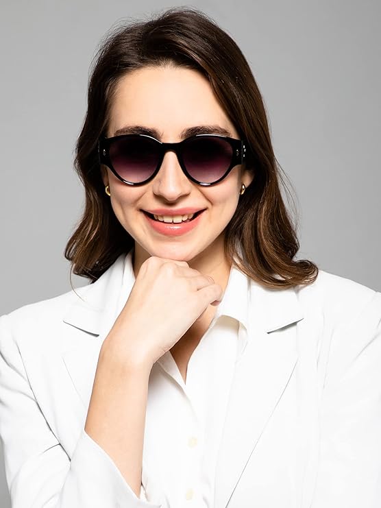 Pink Cat eye Sunglasses For Women - Image 11
