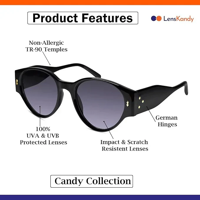 Pink Cat eye Sunglasses For Women - Image 9