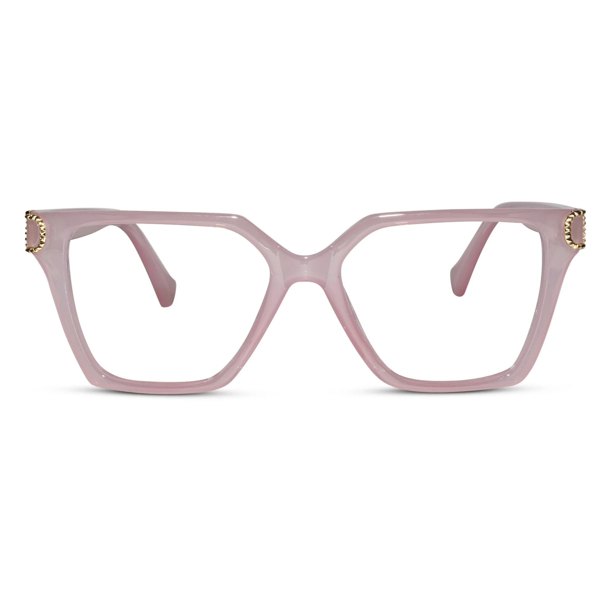 Pink Designer Cat eye Eyeglasses For Women - Image 2
