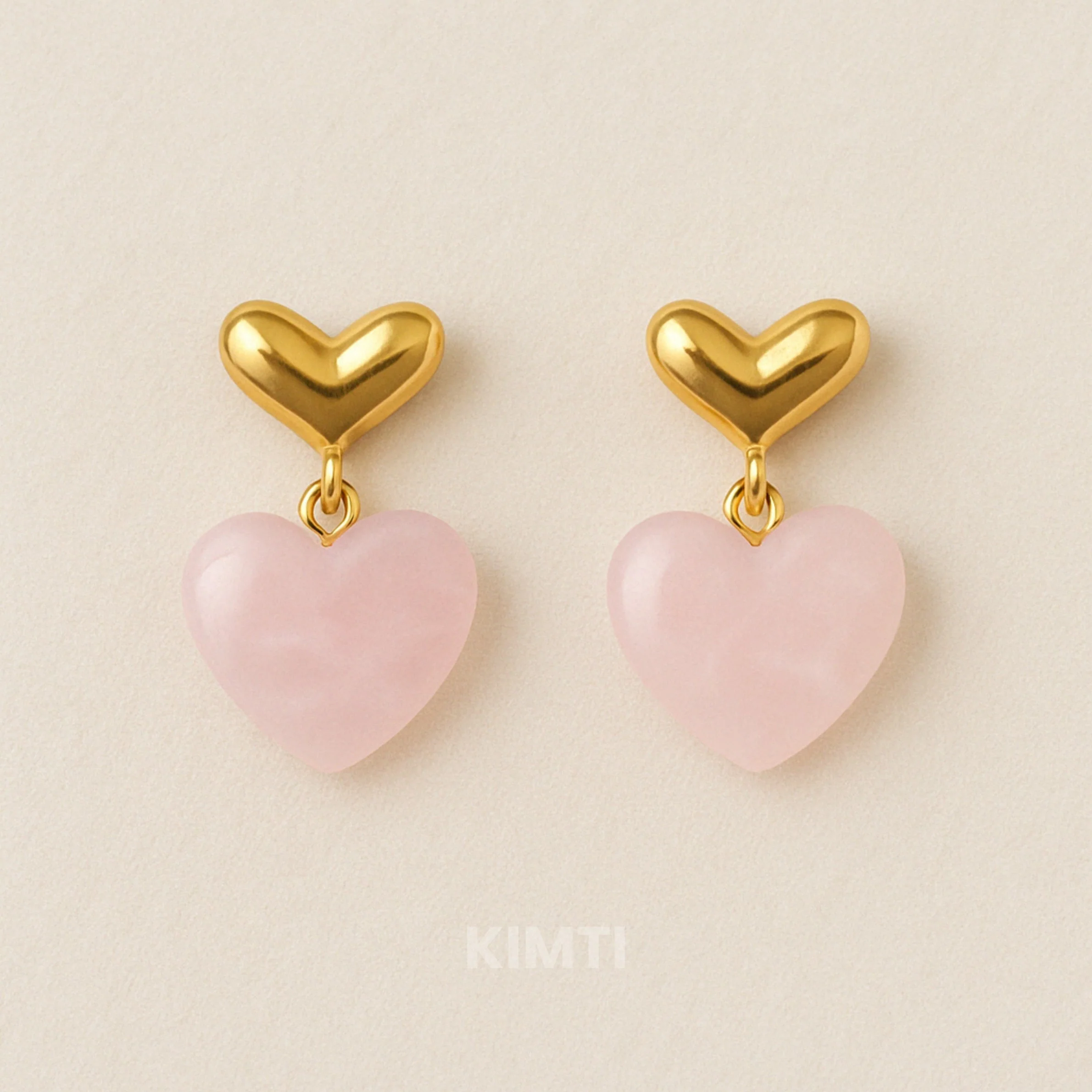 Pink Heart Earring