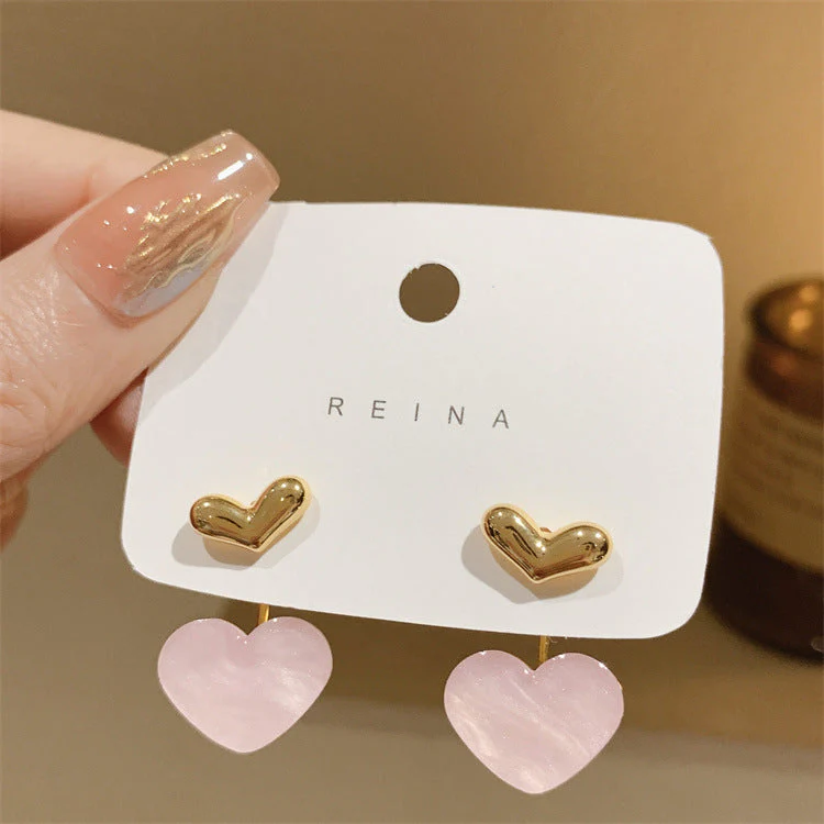 Pink Heart Earring - Image 5