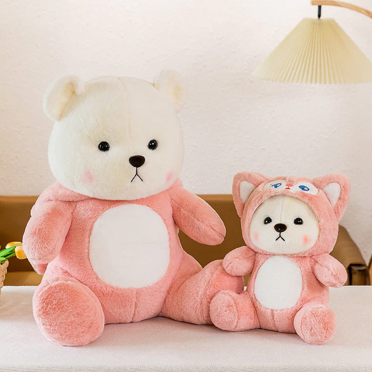 Pink Hoodie Bear Plush - Cuddle Up In Style! - Image 4