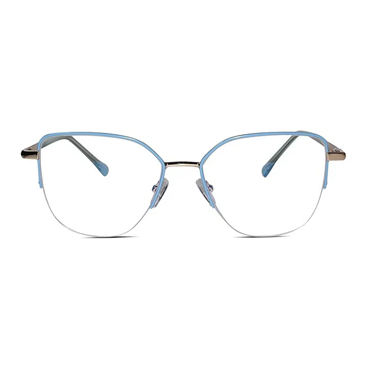 Pink Semi Frame Cat eye Computer Glasses - Image 5