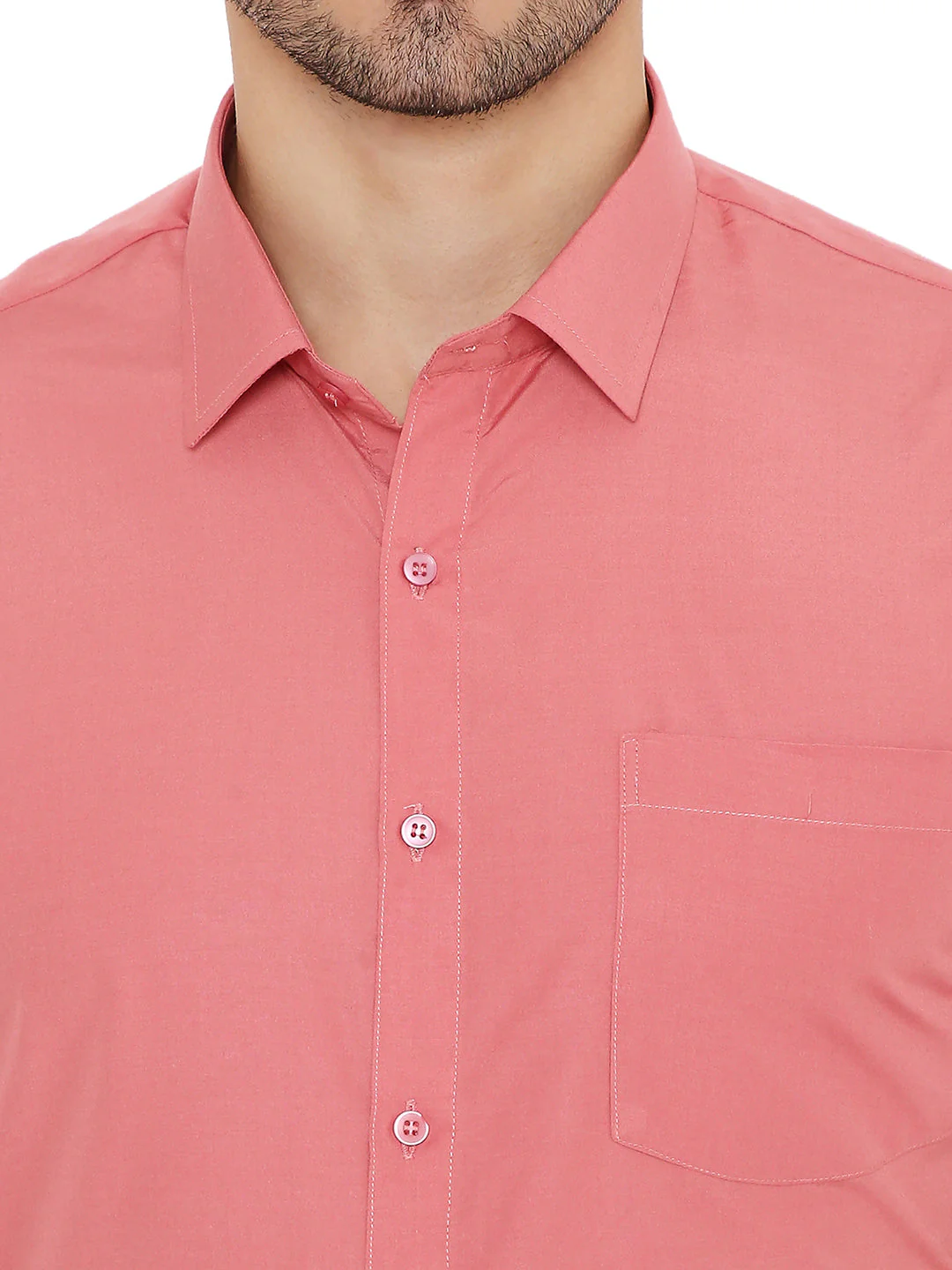 Pink Solid | Slim Fit | Formal Shirt - Image 5