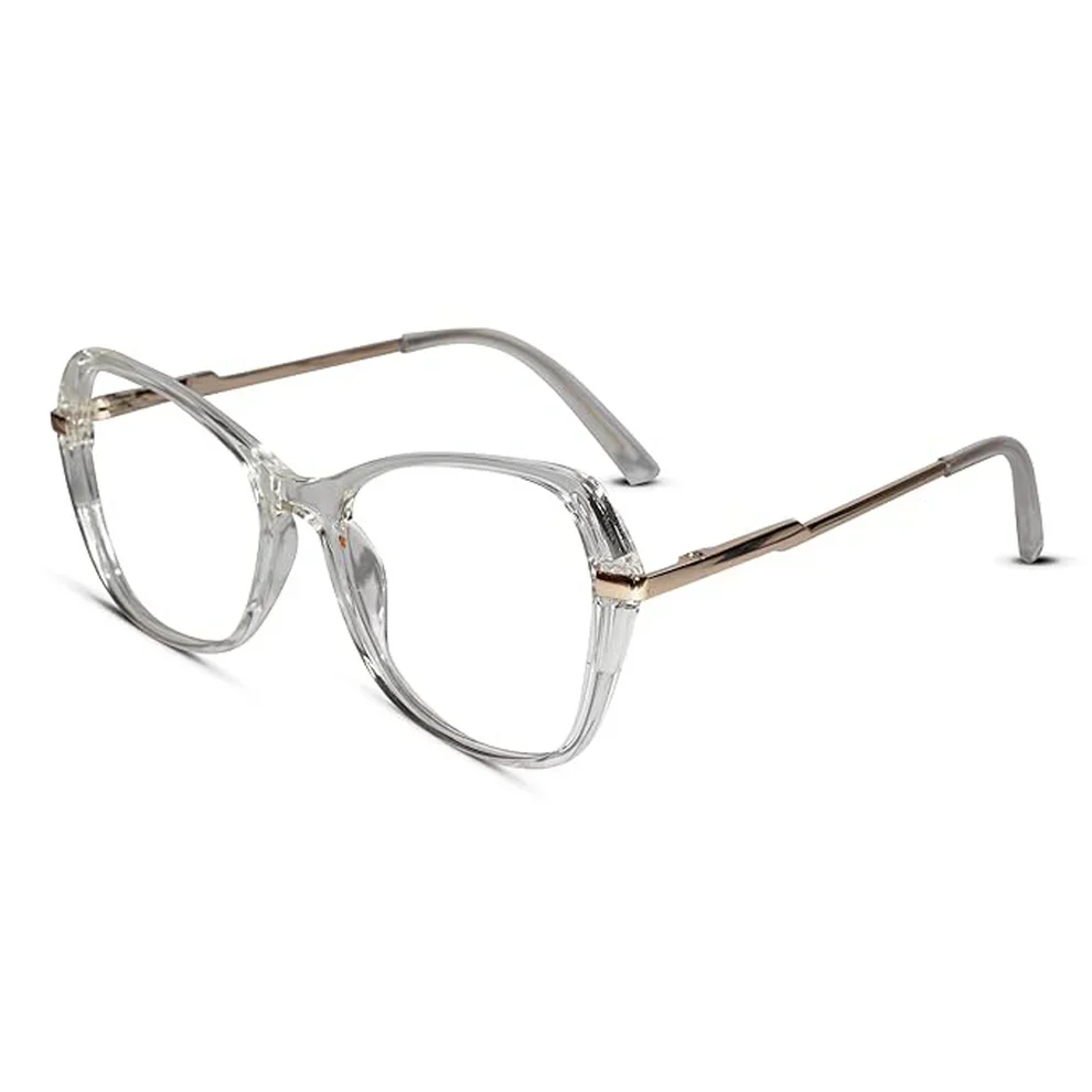 Pink With Gold Designer Cat eye Eyeglasses - Image 8