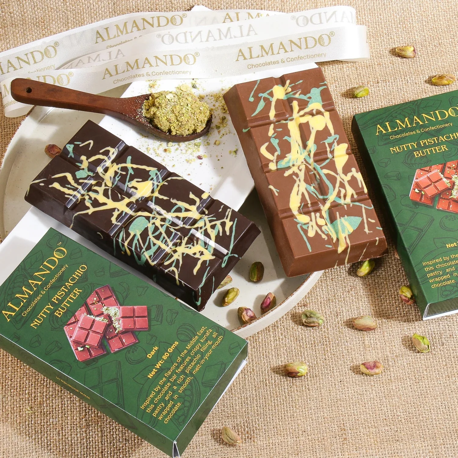 Pistachio Kunafa Chocolate Bar - Image 14