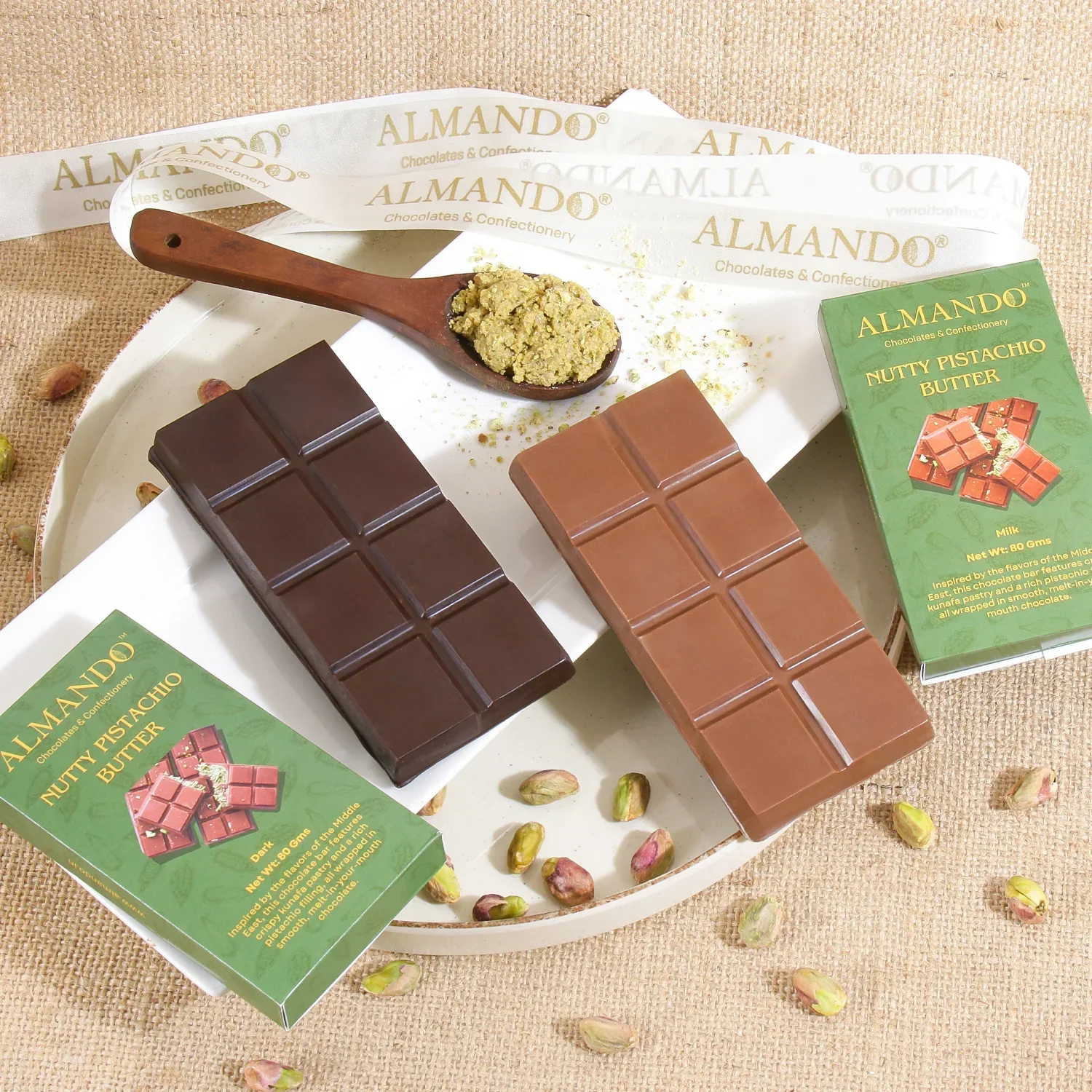 Pistachio Kunafa Chocolate Bar - Image 3