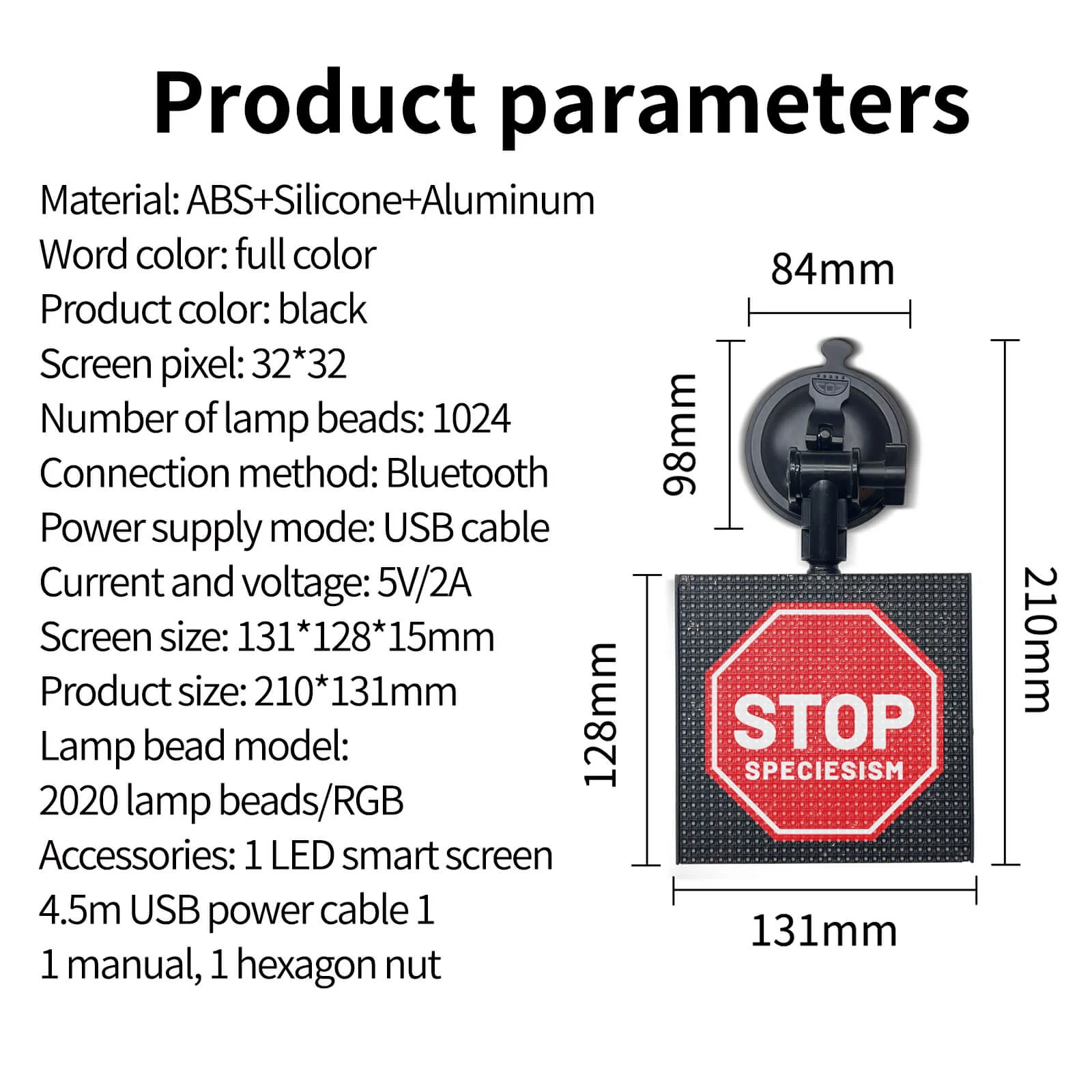 Pixo – Programmable LED Pixel Display Screen with Bluetooth App Control, Custom Text & Animations for Car Windshield & Home Decor 13x13cm - Image 10