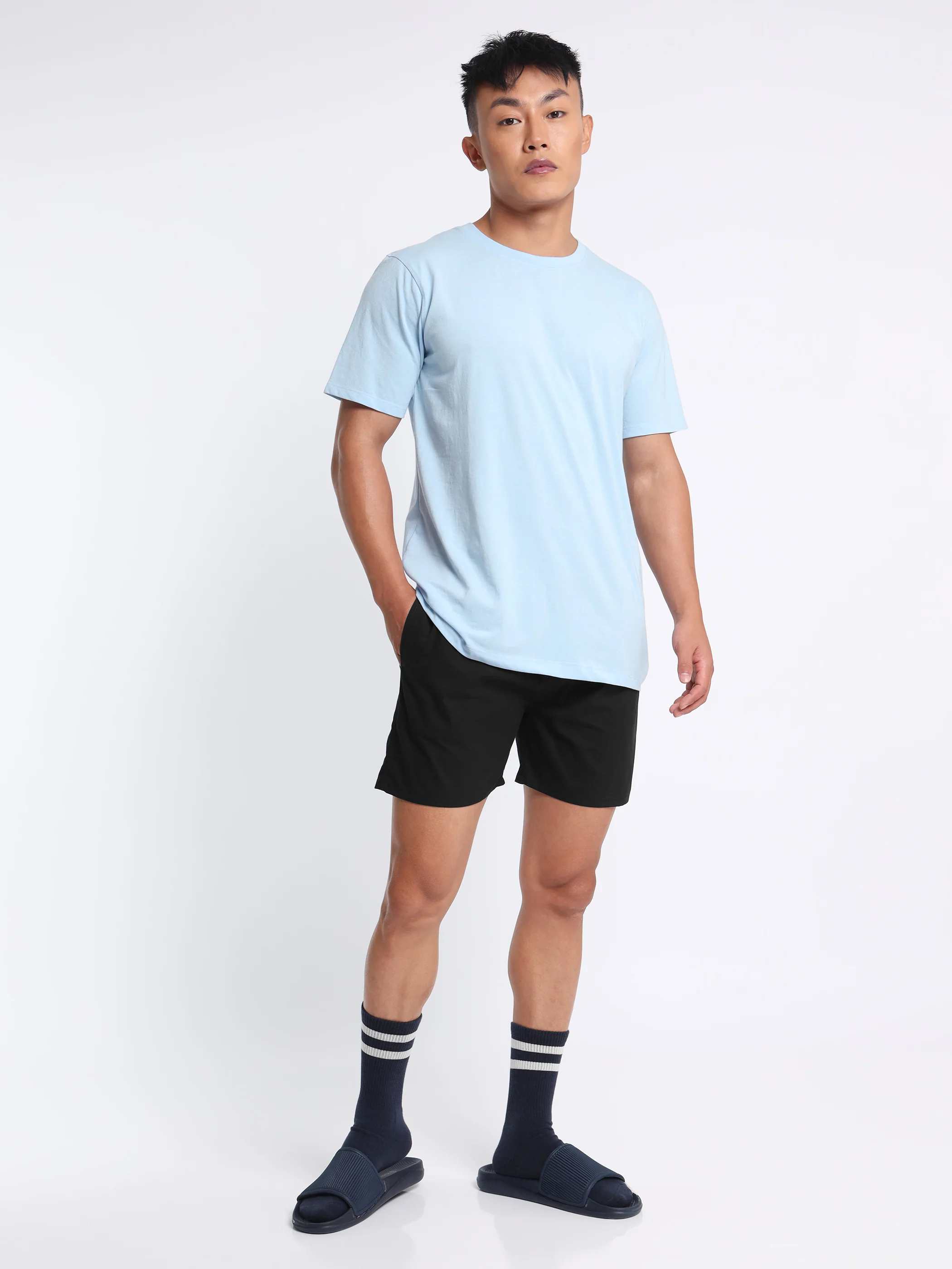 Plain Black Mens Boxer - Image 5