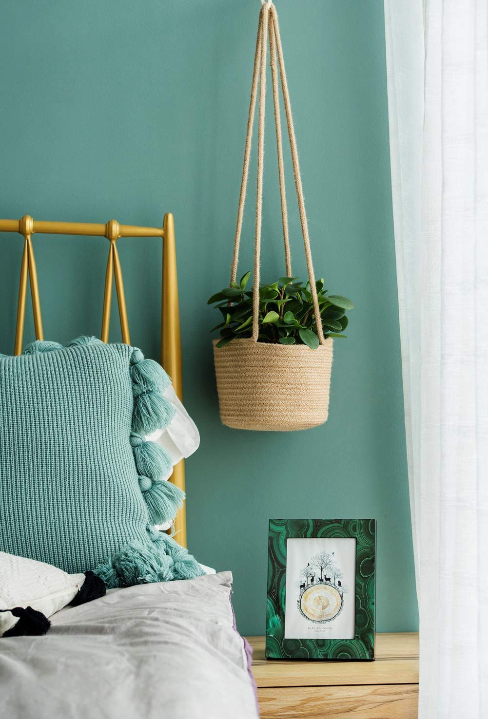 Planter Basket With Long Hanging Rope - Image 5