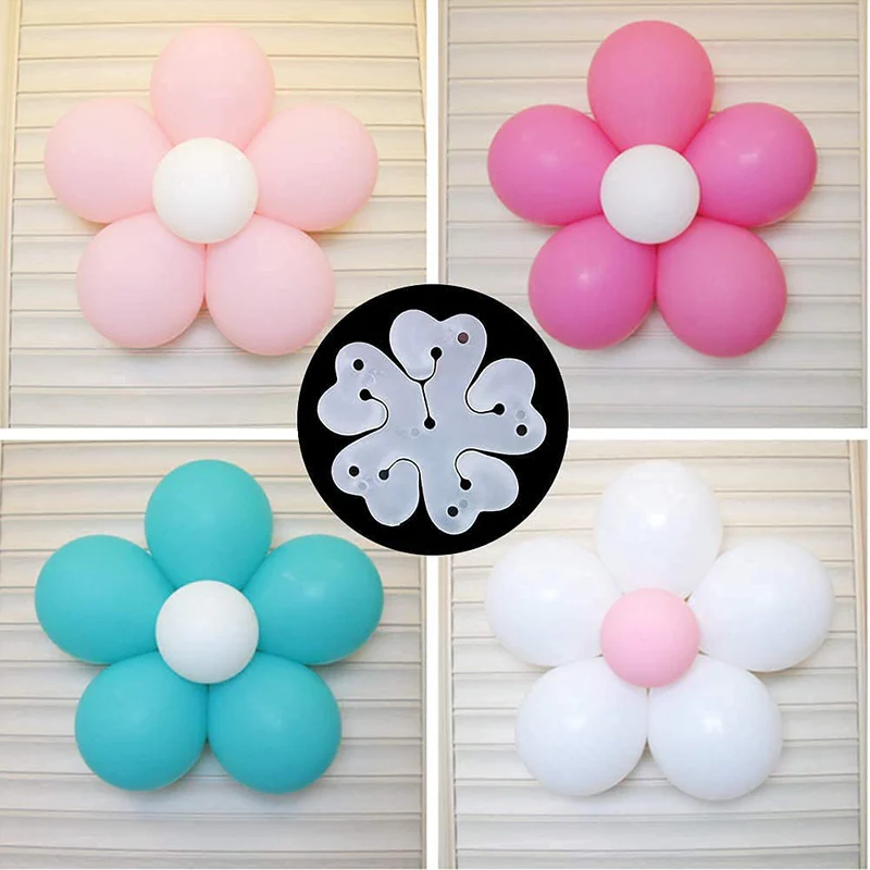 Plastic Flower Shape Balloon Clips (Pack of 10) - Image 5