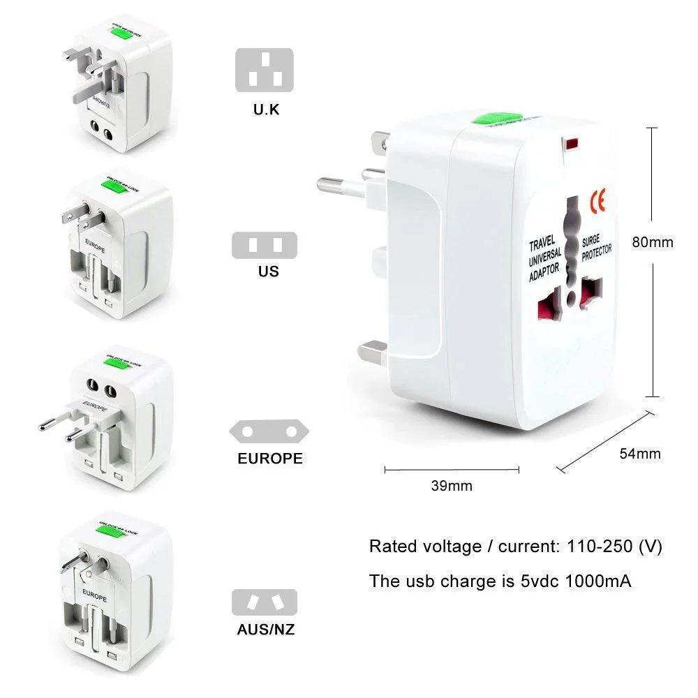 PluGo: Universal Travel Adapter with USB, All-in-One International Plug Adapter for Charging & Appliances Compact Worldwide Adapter for Travel - Image 7