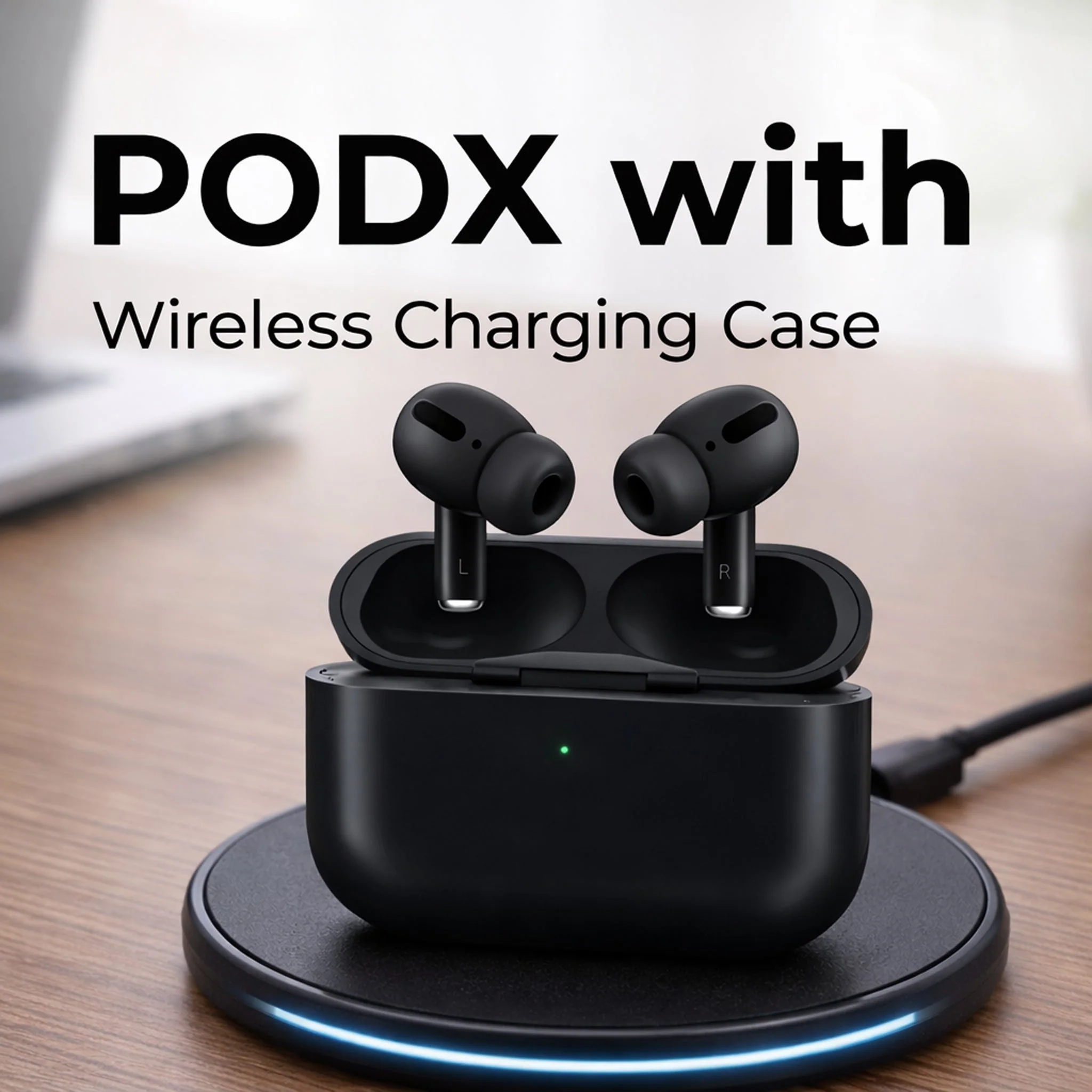 PodX | Bluetooth Wireless Earbuds | Deep Bass | Airdopes | Black - Image 4