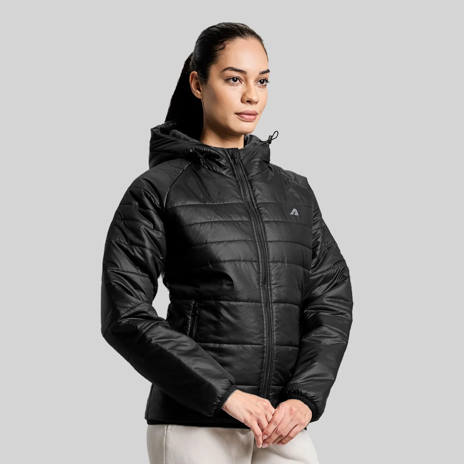 Polar Womens Puffer Jacket - Black - Image 6