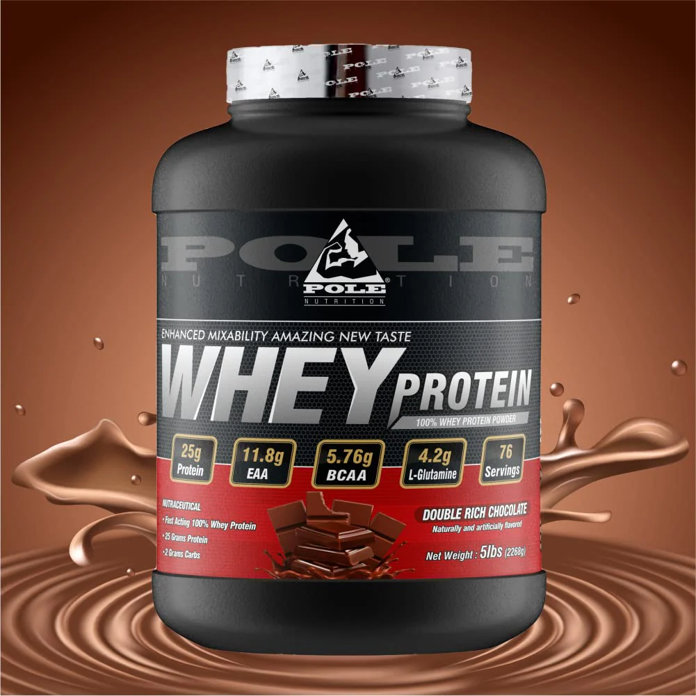 Pole 100% Whey Protein - Rich Chocolate Flavour, 5 Lbs - Image 4