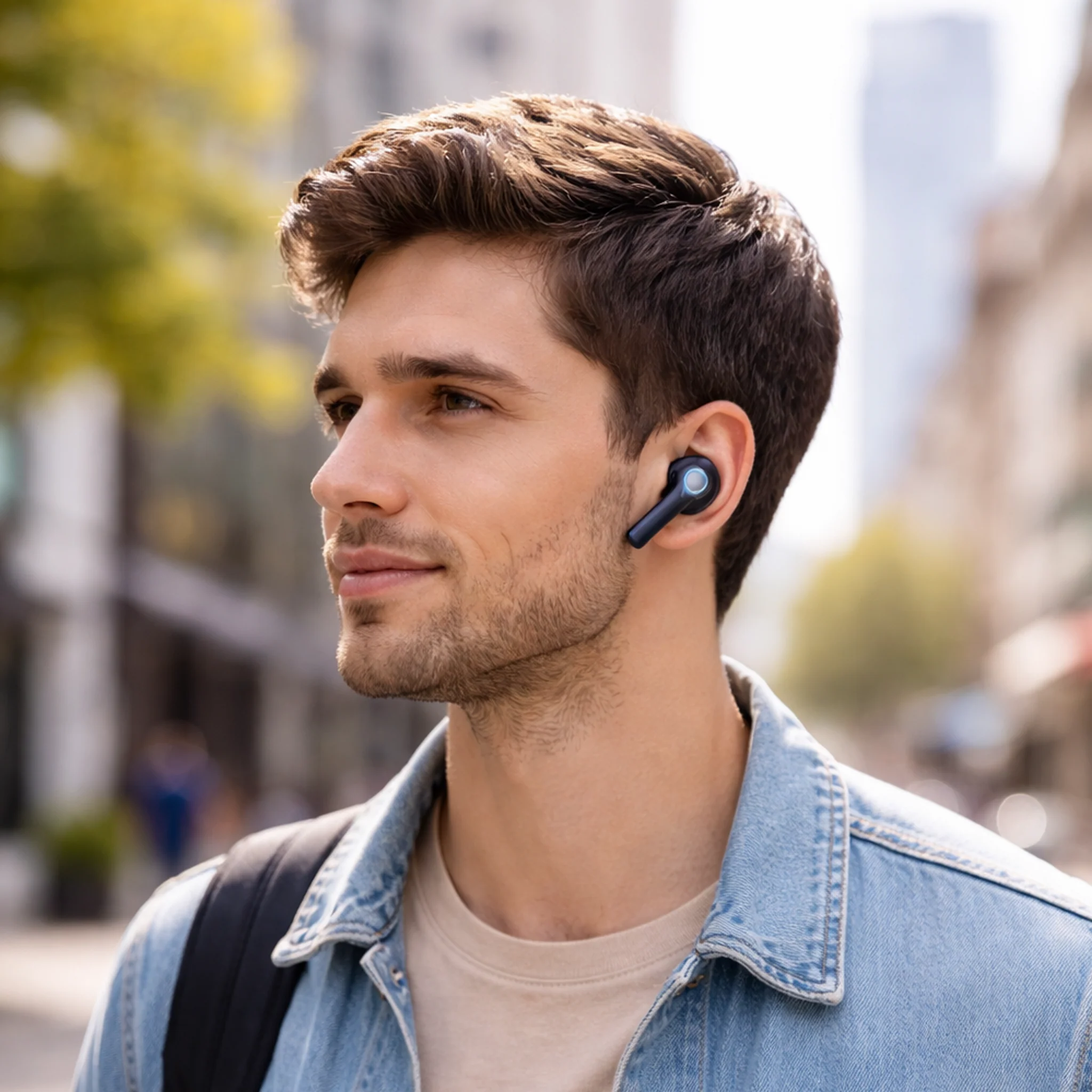 PopX | TWS Wireless Earbuds | Deep Bass | BT 5.3 | Touch Controls | LED Display Case | Type-C Fast Charging | Up to 40H Playtime - ZOM - Image 5