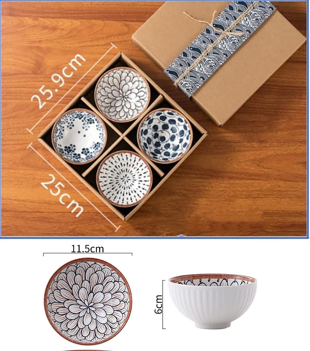 Porcelain Bowls Set, 300 ML Serving Bowls Oven Safe for Dining (4 -Piece) - Image 5