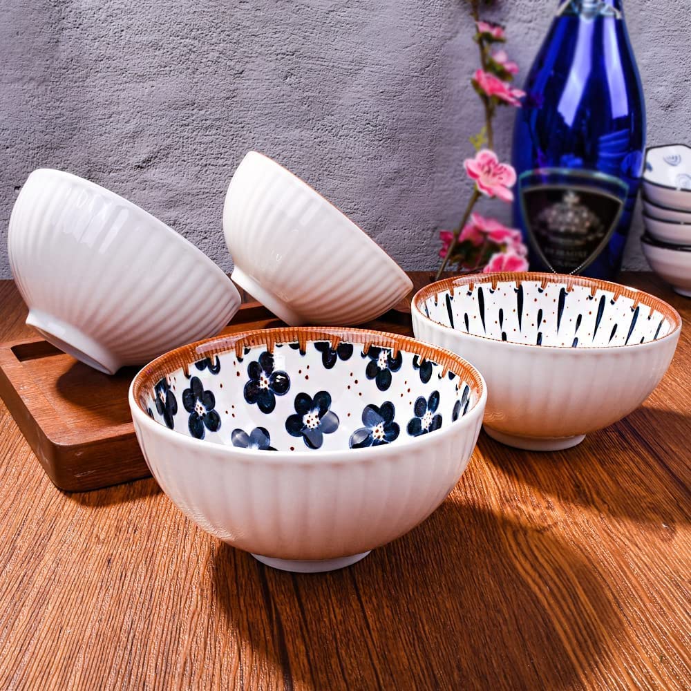 Porcelain Bowls Set, 300 ML Serving Bowls Oven Safe for Dining (4 -Piece) - Image 7