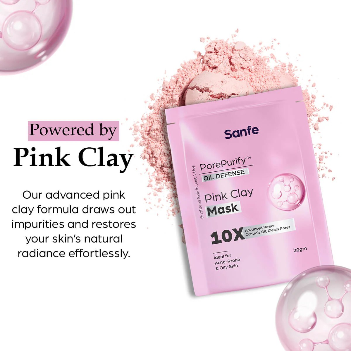 PorePurify™ Oil Defense Pink Clay Mask (Pack of 3) - Image 3