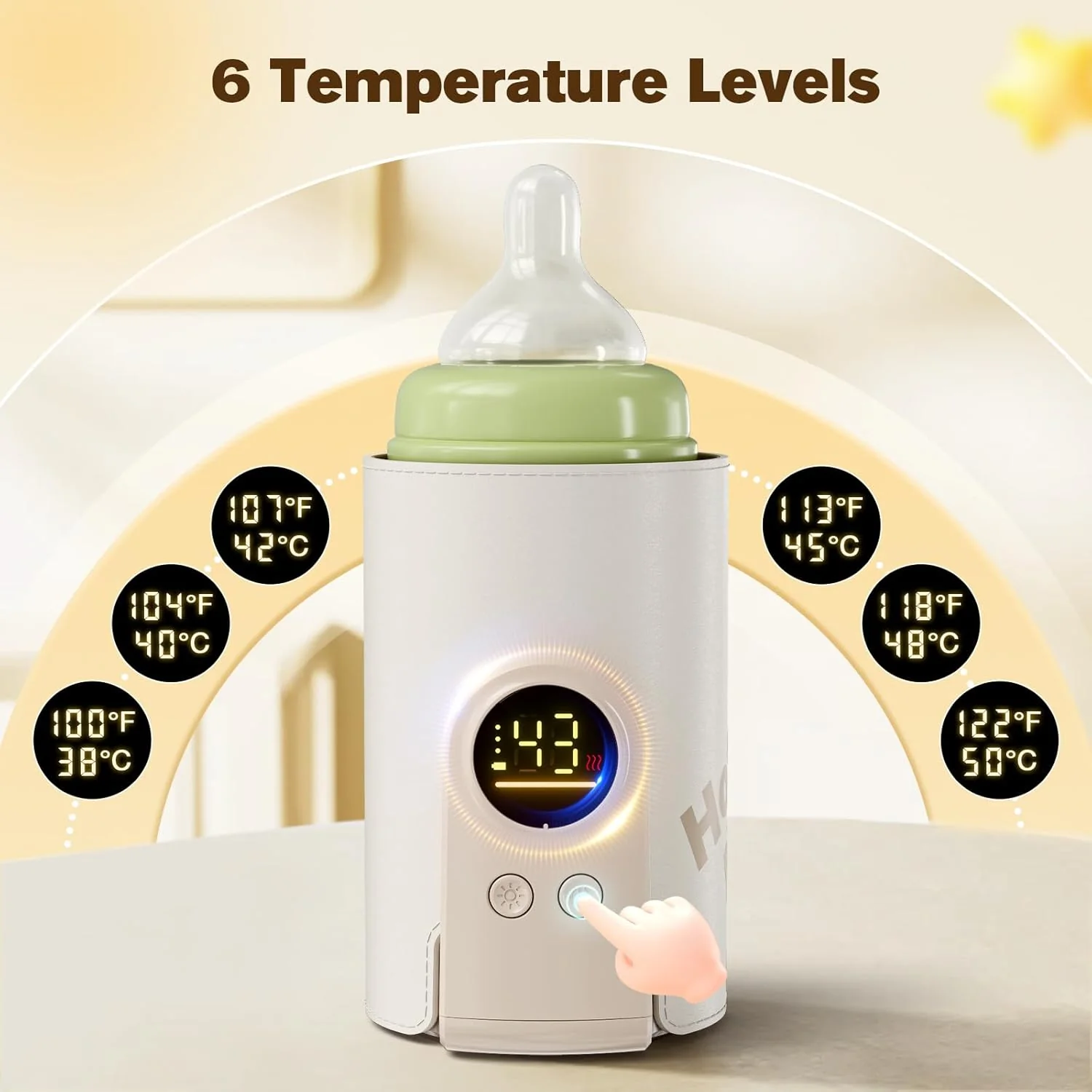 Portable 6 Heating Baby Bottle Warmer - Image 3