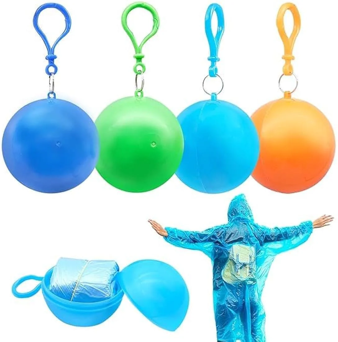 Portable Ball Raincoat with Keychain Case - Image 3