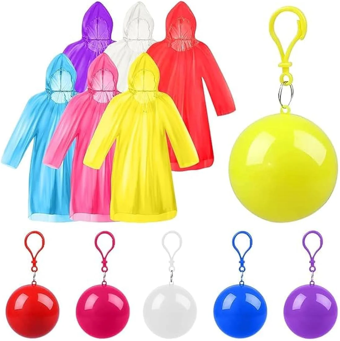Portable Ball Raincoat with Keychain Case - Image 4