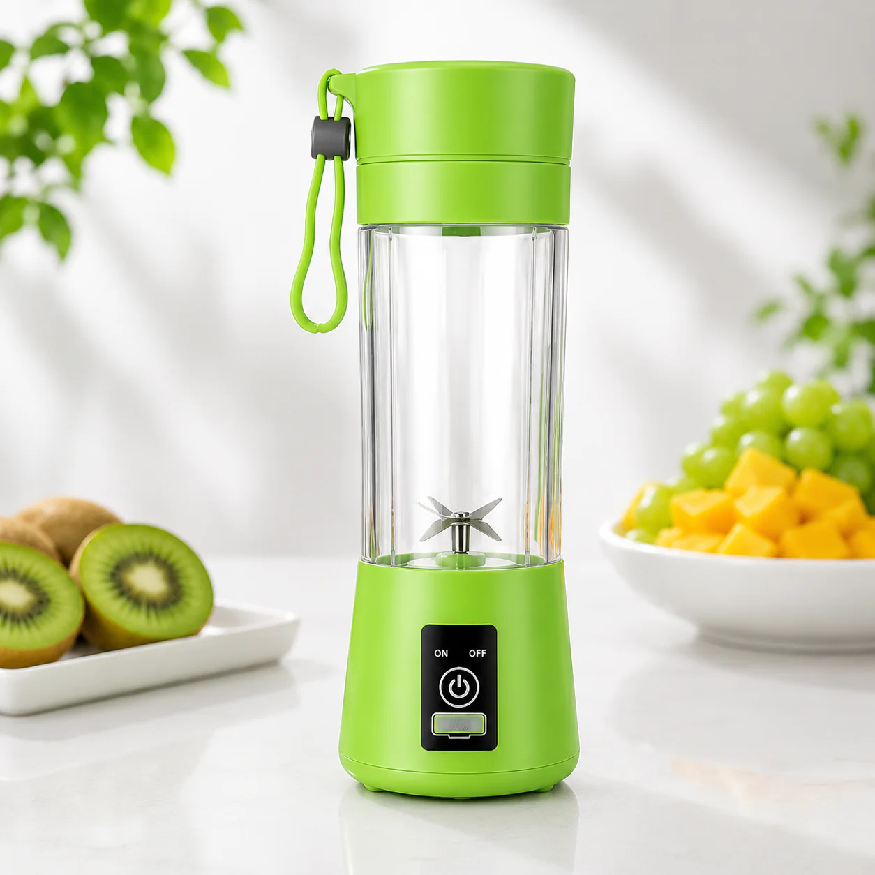 Multi Blade Mini Juicer & Smoothie Maker – 380ML USB Rechargeable | Shakes, Juice & Protein | Lightweight for Travel | Assorted Colours - Image 2