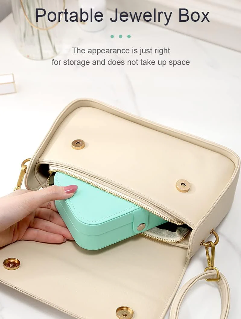 Portable Jewelry Organizer Box for Women – Travel Case for Rings, Earrings & Necklaces (Any Random Colour) - Image 7