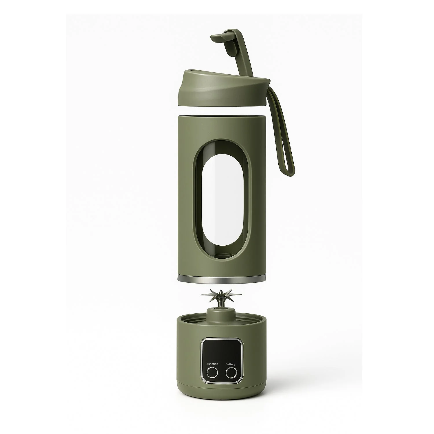 Portable USB Juicer Blender – 450ml, 1500mAh Rechargeable Battery, 18000 RPM, BPA-Free, 3 Programs, Stainless Steel Blades – Smoothies, Juices, Protein Shakes - Image 14