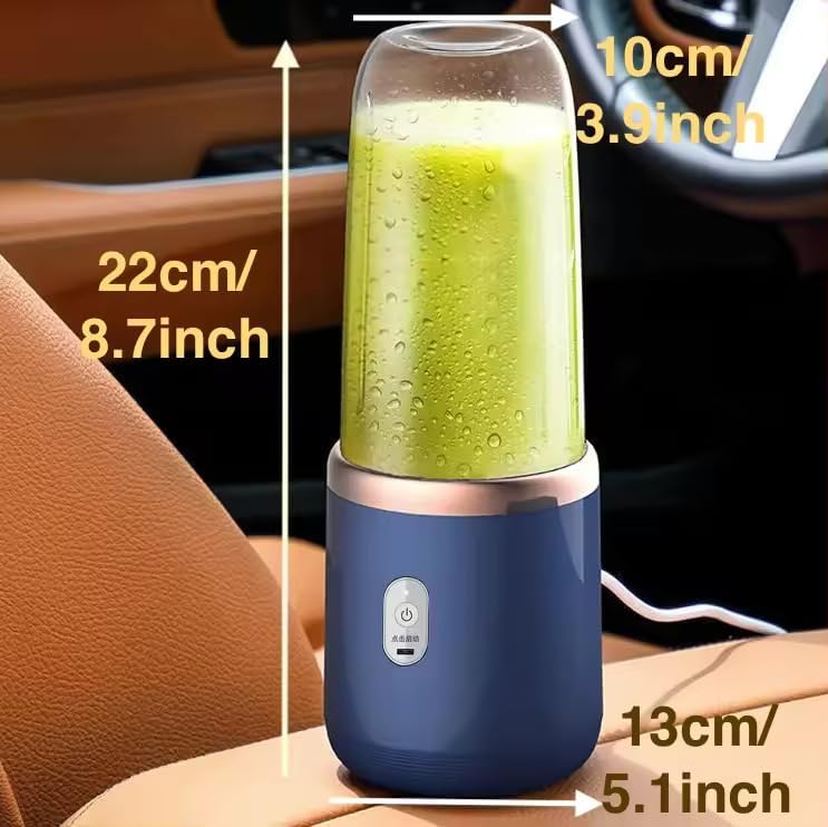 Portable USB Rechargeable Blender | Mini Smoothie Maker &amp; Juicer | 6-Blade Personal Mixer for Shakes, Juices &amp; Protein Drinks - Image 5