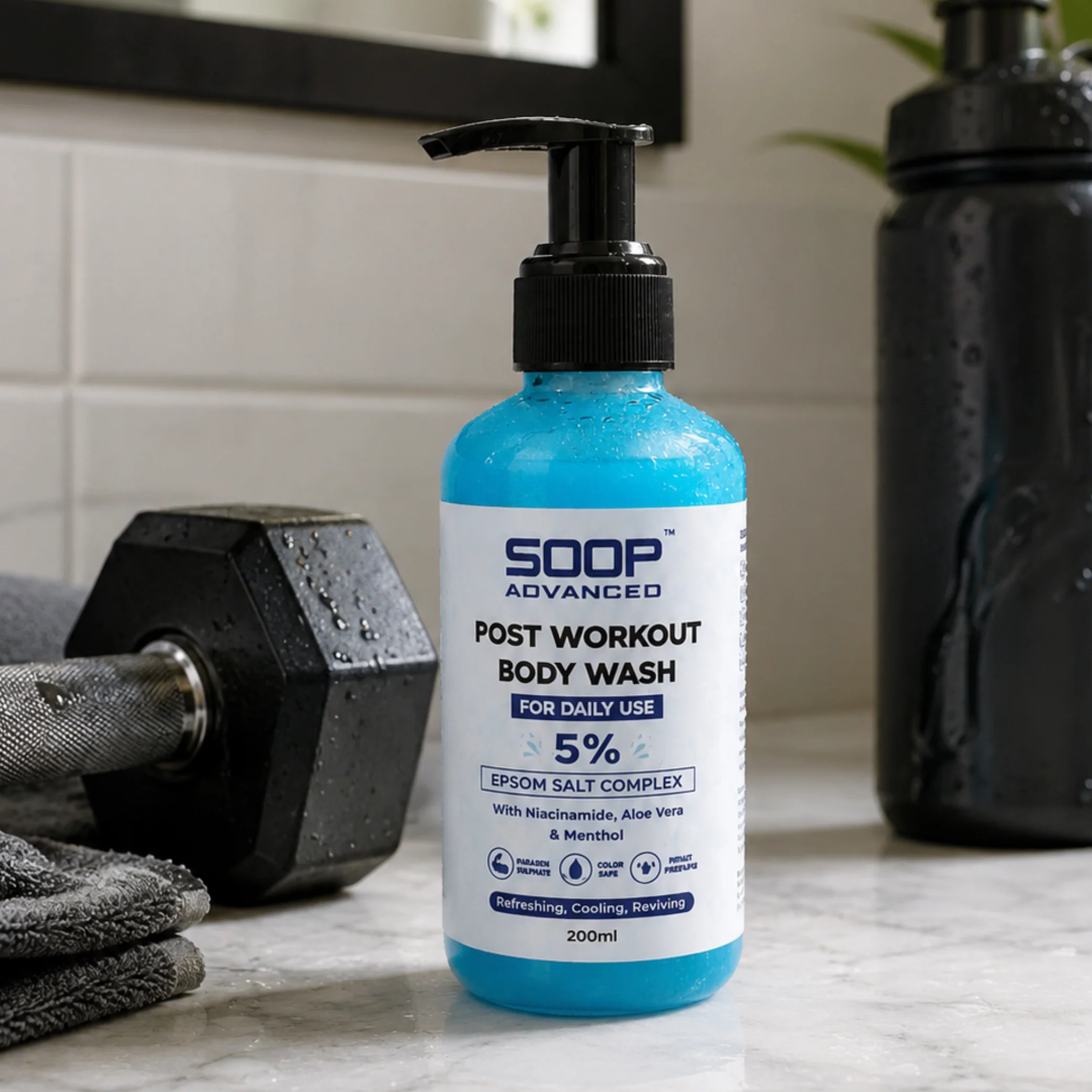 Post Workout Epsom Body Wash 200ml - Image 7