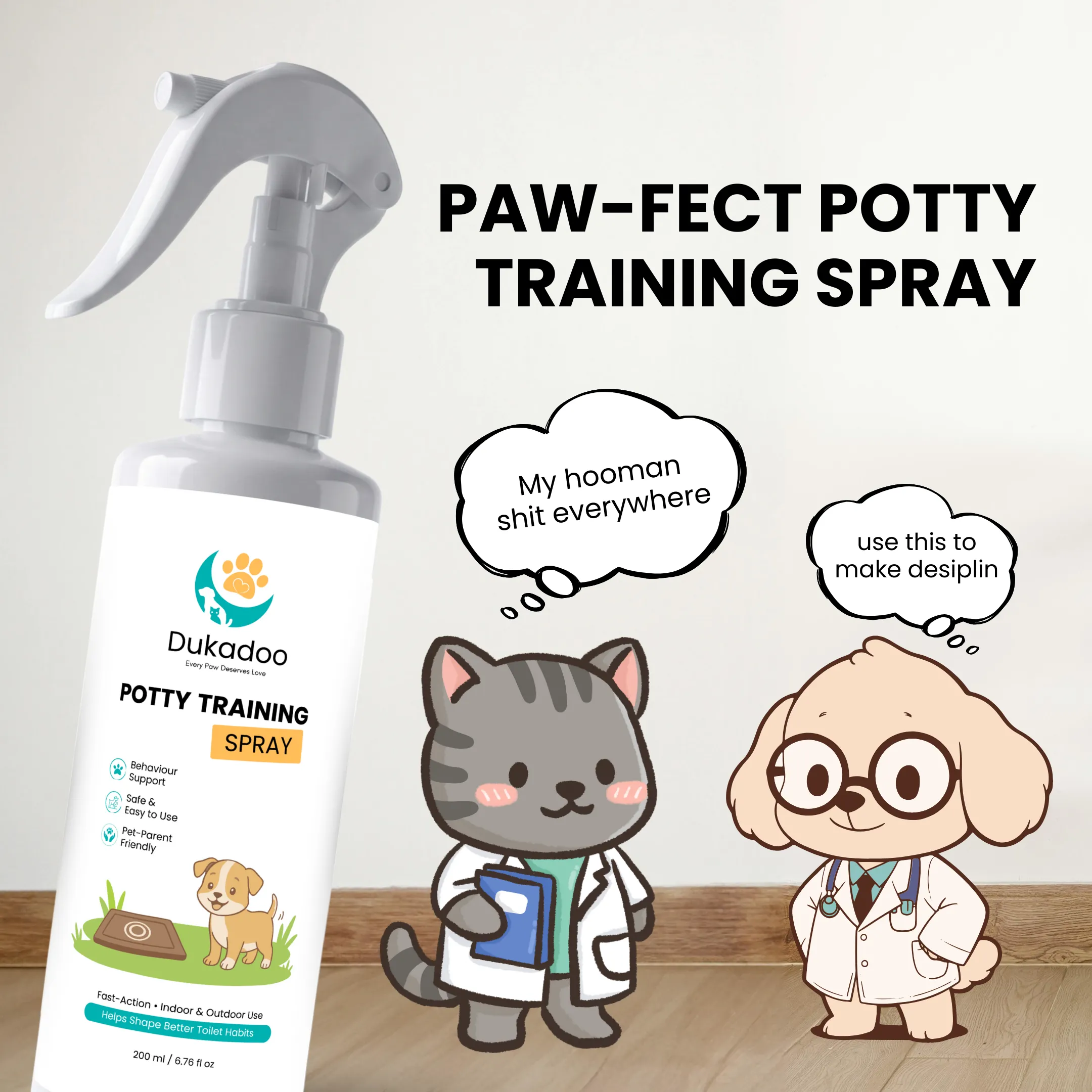Potty Training Spray for Dogs & Cats | 200ml | Behaviour Guidance Formula | Eliminates Random Soiling & Marking | Training Aid for Puppies & Kittens | Indoor & Outdoor Use - Image 8
